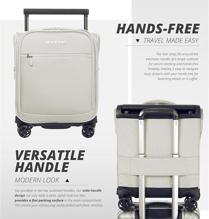 Verage Underseat Carry On Luggage with Spinner Wheels 15 inch Overnight Suitcase Travel Business Bag for Airlines Men Women