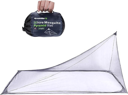 4Monster Camping Insect Net with Carry Bag, Compact and Lightweight, Fits Bed,Sleeping Bags,Tent (Single)