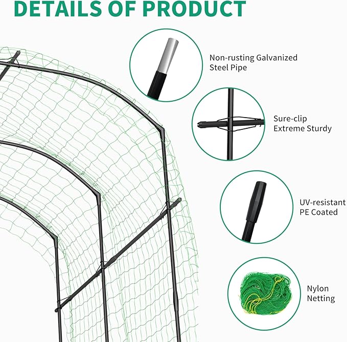 DoCred Tall Garden Arch Trellis
