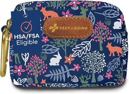 KeepGoing Small Travel First Aid Kit Kids – 60 Pc. Mini First Aid Kit for Purse, Diaper Bag, & Backpack with Latex-Free Bandages – 4 Oz., & 4.5 x 3.5 x 2 in, TSA-Approved
