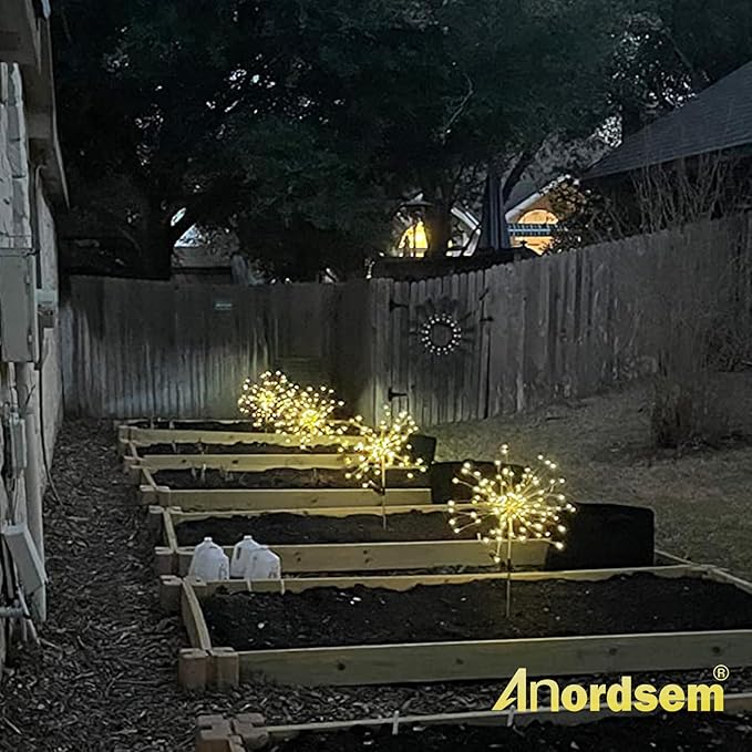 Anordsem Solar Lights Outdoor Decorative: Bendable Copper Wire