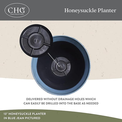 Classic Home and Garden Honeysuckle Resin Planters
