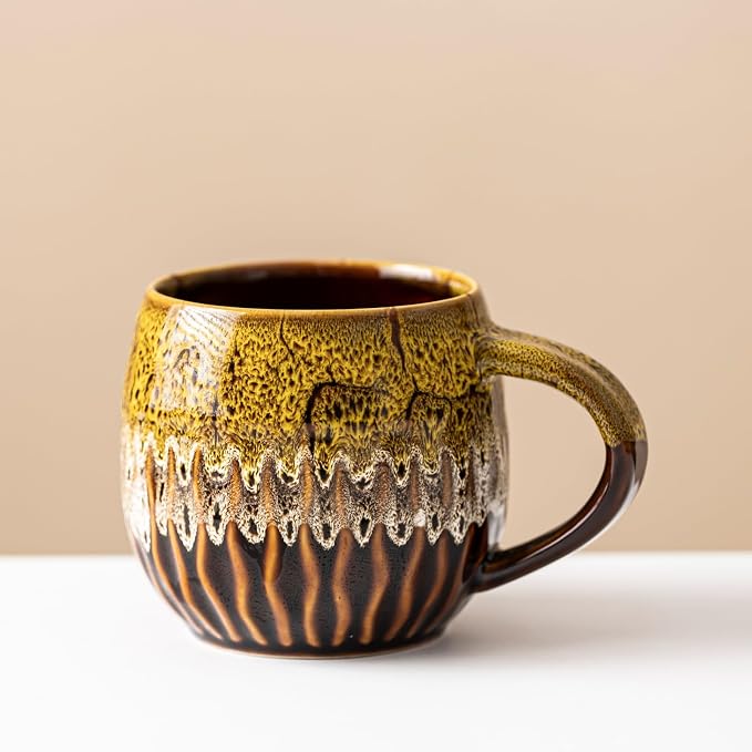 13oz Large Ceramic Coffee Mug, Microwave Safe, Dishwasher Safe
