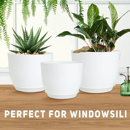 Plant Pots 10/9/8/7.5/7 inch Flower Pots