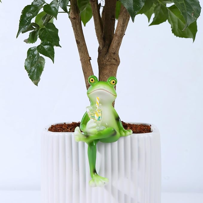 Miniature Frog Figurines Plant Decorations