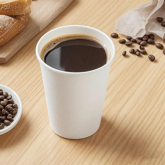 Coffee Cups, Disposable Cups for Hot and Cold, Disposable Coffee Cups for