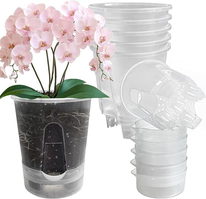 Cdd's Path Upgraded 5-Pack 6 Inch Naked Root Planter Self Watering Pots Set