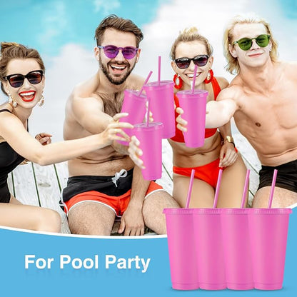 Amyhill 12 Pcs Reusable Plastic Cup