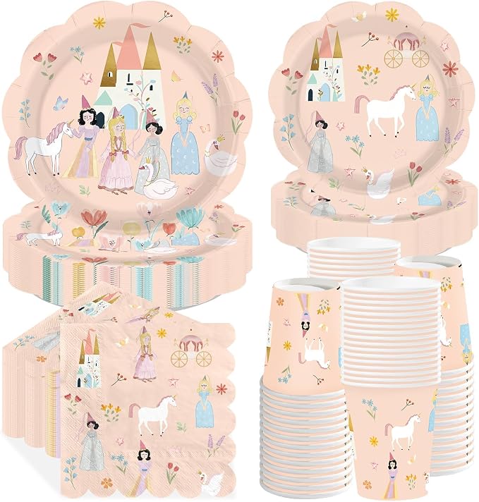 250Pcs Princess Birthday Party Decorations