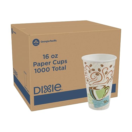 Georgia-Pacific Dixie PerfecTouch 16 oz Paper Coffee Cups By GP PRO, Coffee
