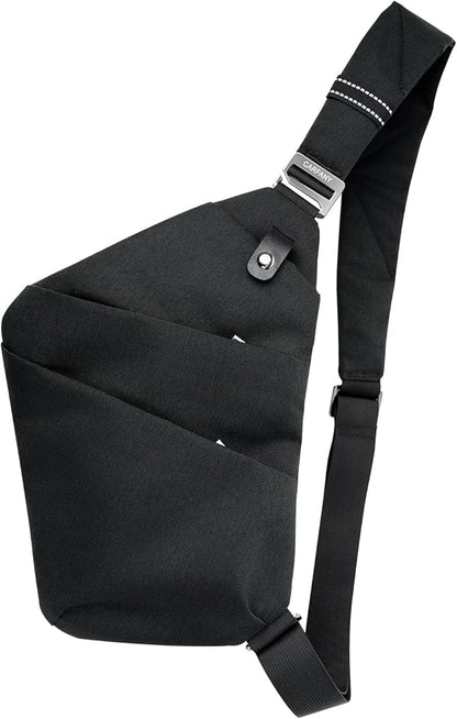 Anti-Theft Crossbody Sling Bag Unisex Slim Water Resistant Shoulder Bag Outdoor Casual Hiking Daypack