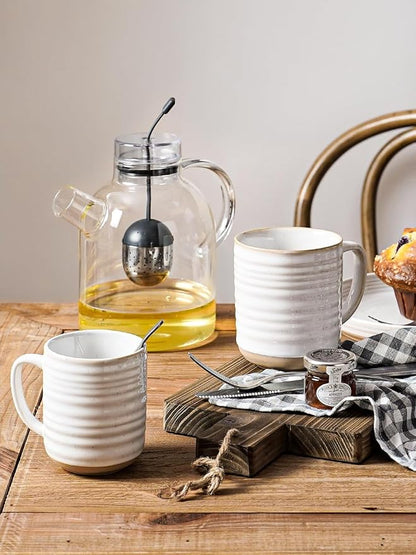 LE TAUCI Coffee Mugs 15 oz, Ceramic Coffee Cups