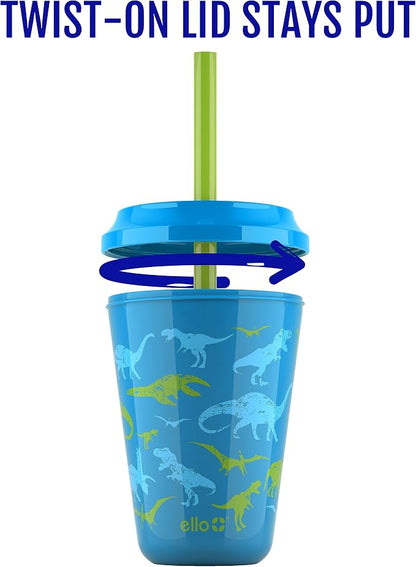 Ello 12oz Kids Plastic Reusable Color Changing Cups