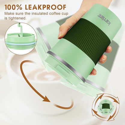 KETIEE 12oz Travel Mug, Insulated Coffee Cup