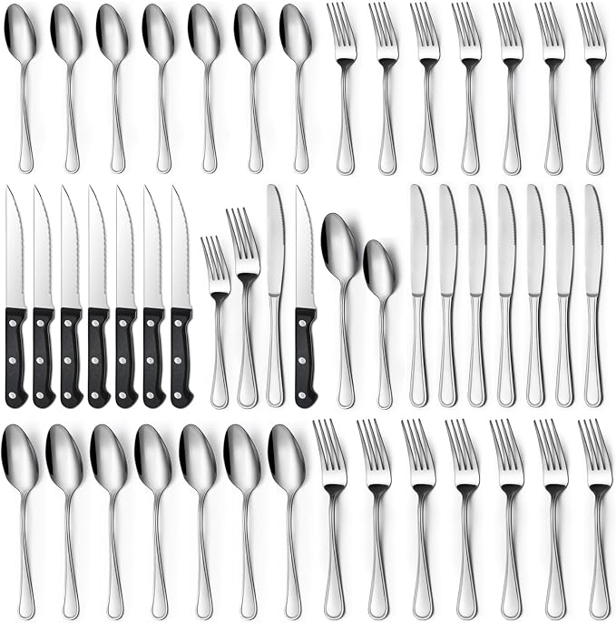 Hunycook 48-Piece Silverware Set