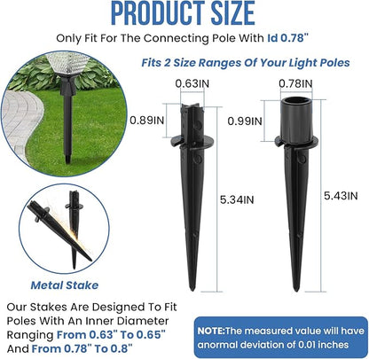 12 Sets Metal Replacement Stakes