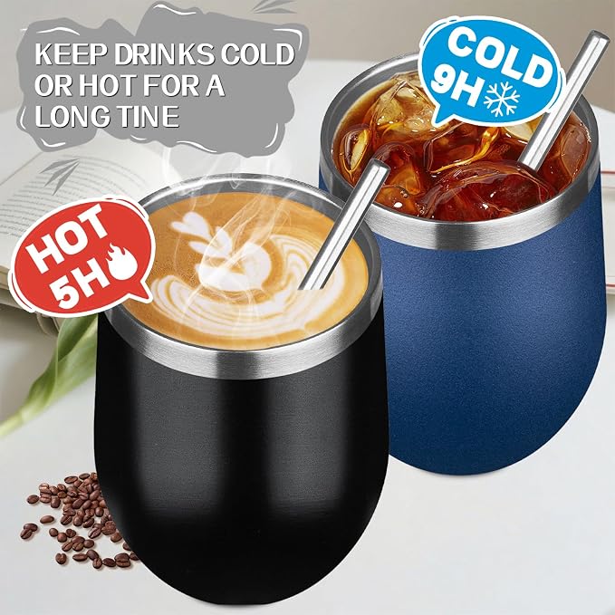 12oz/6 Pack Stainless Steel Wine Tumbler