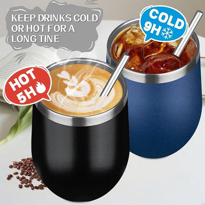 12oz/6 Pack Stainless Steel Wine Tumbler