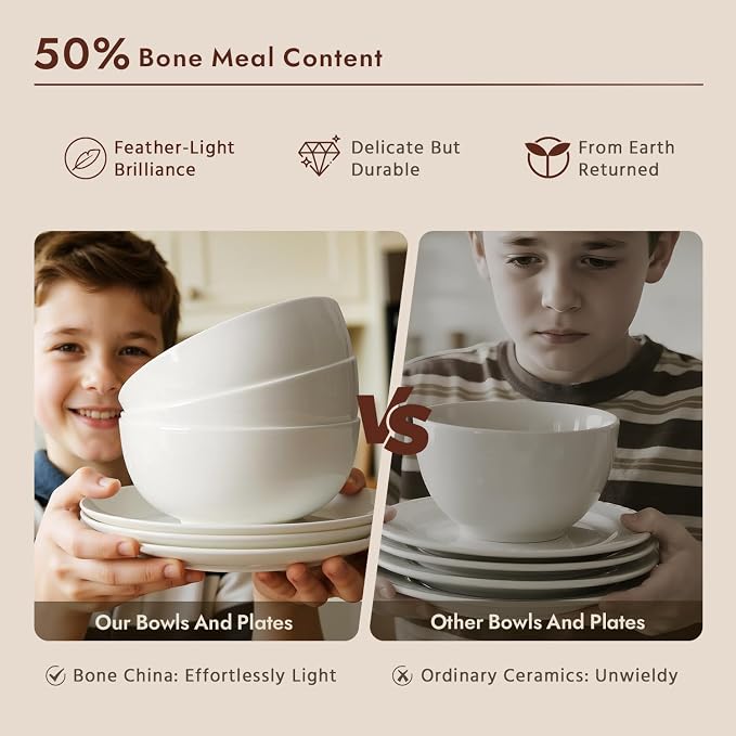 18-Piece Bone China Dinnerware Set