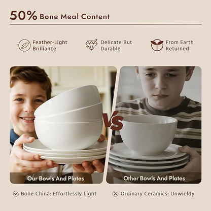 18-Piece Bone China Dinnerware Set