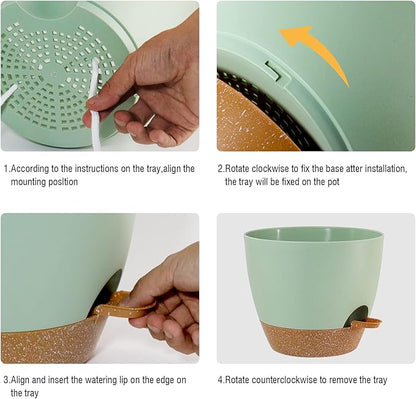 10/9/8 inch Self Watering Pots