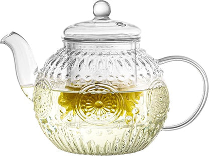 Bandesun Vintage Glass Teapot, Tea Kettle