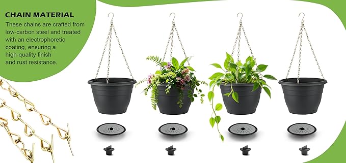 Hanging Planters 10 Inch, Self Watering Hanging Basket
