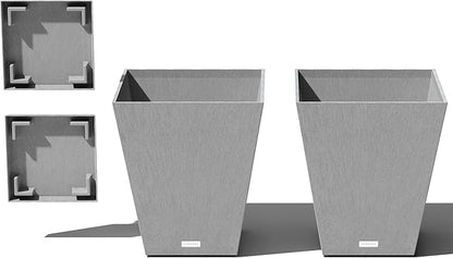 Veradek Nobleton Indoor/Outdoor Wide Square Planter