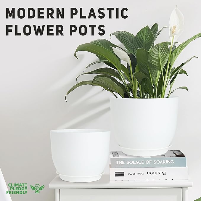 Plant Pots 10/9/8/7.5/7 inch Flower Pots