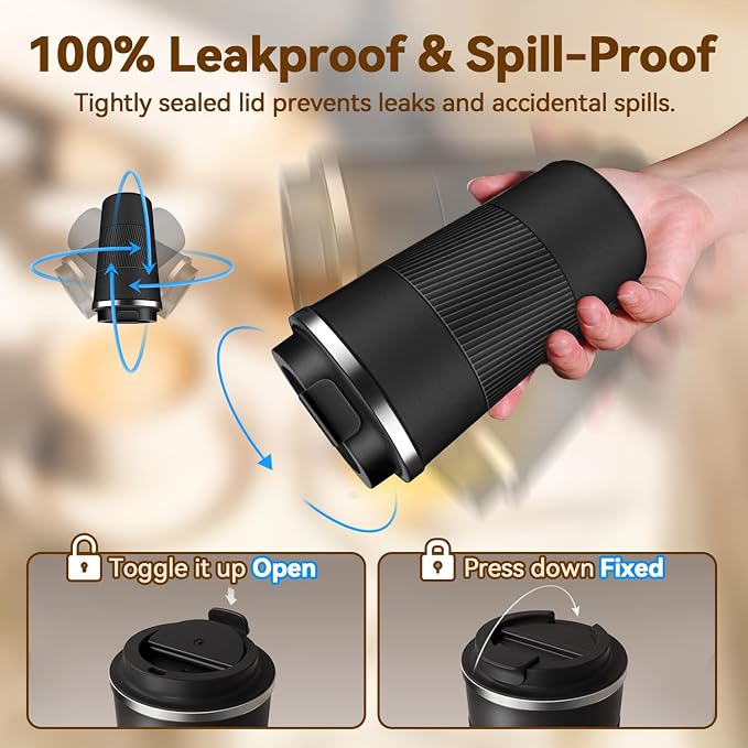 17OZ Travel Coffee Mug Insulated Coffee Cup