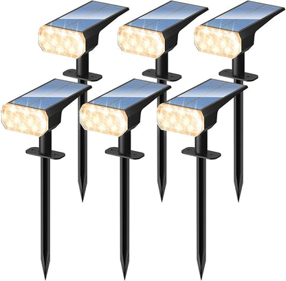 DINGLILIGHTING Waterproof Solar Lights Outdoor: IP65 Led Spot Light Decorations