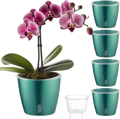 Self Watering Pots for Indoor Plants, Small African Violet Pots