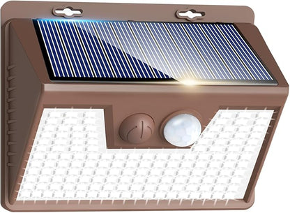 Peasur Solar Lights Outdoor Motion Sensor, Ultra-Bright 3 Mode Fence Security