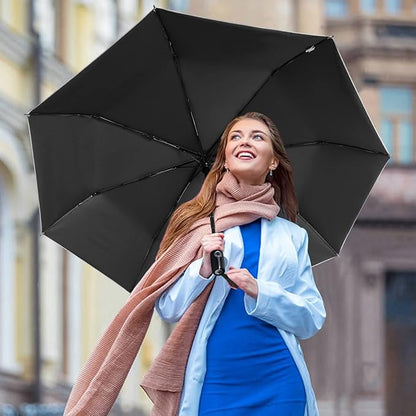 G4Free UPF 50+ UV Protection Large Travel Umbrella 42/46 Inch Auto Open Close Windproof Sun Blocking Umbrella