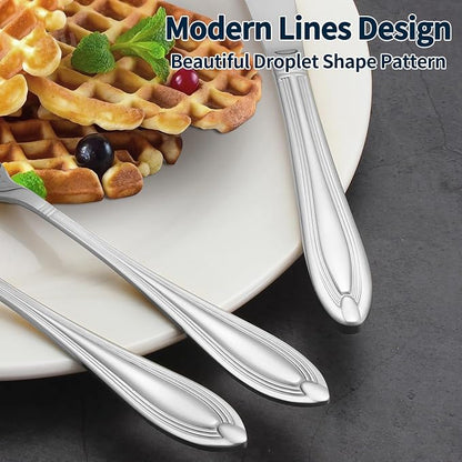 Silverware Set for 8, 40-Piece Flatware Set Include Spoons And Forks Set