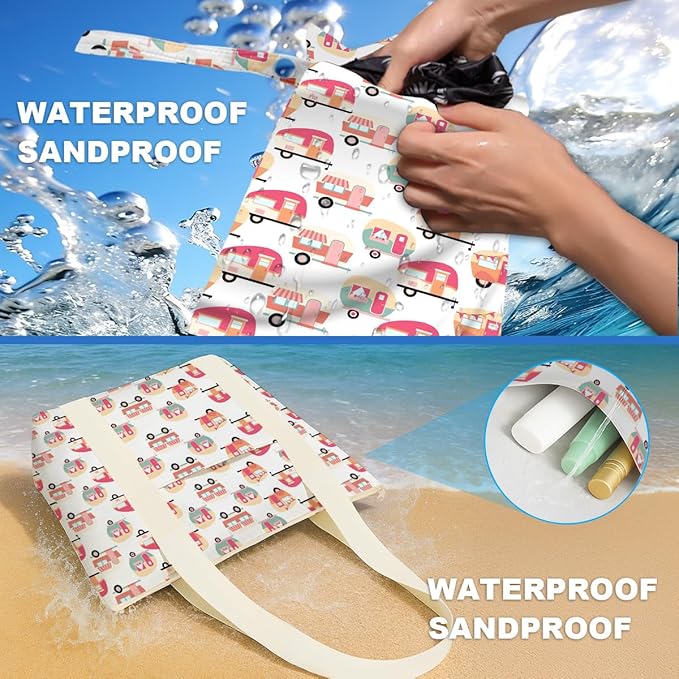 Beach Bags Wet Bag for Swimsuit Tote Bag for Friends Travel Gifts, Aloha Bags Waterproof Vacation Essential