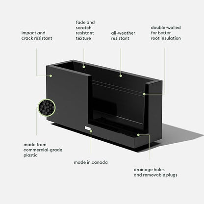 Veradek Block Series Long Box Planter