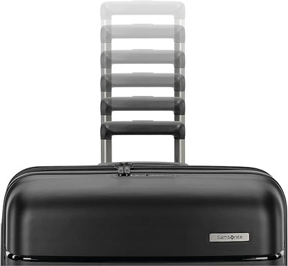 Samsonite Elevation Plus - Large Hardside Luggage - Scratch Resistant Polypropylene Shell, RightHeight™ Adjustable Handle, Integrated AirTag Holder, TSA Lock, WetPak™ Compartment - Triple Black