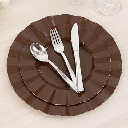 Efavormart 10 Pack Hard Plastic Dinner Plates