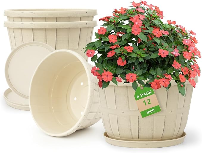 Quarut 12 Inch Large Planter Pot