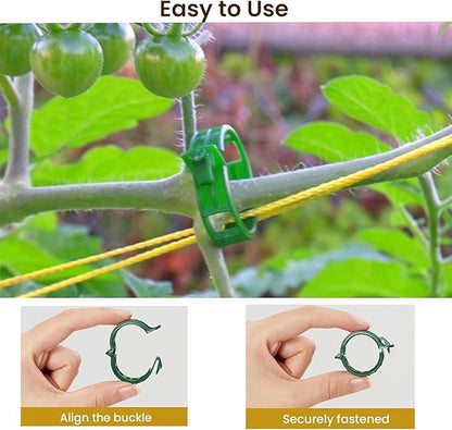 Plant Support Clips, Plastic Trellis Clips, Grape Vine Tomato Vine Vegetables