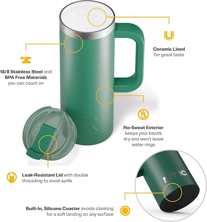 RTIC 20oz Road Trip Travel Mug