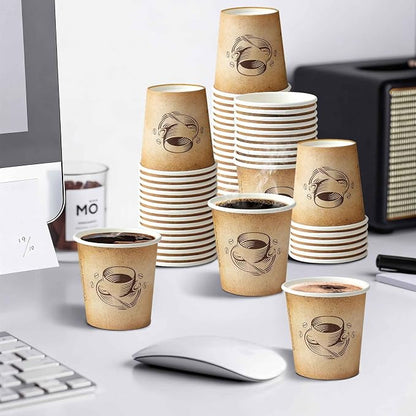 Clawsoff 300 Pack 6 oz Small Coffee Cups Disposable Paper Espresso Cups |