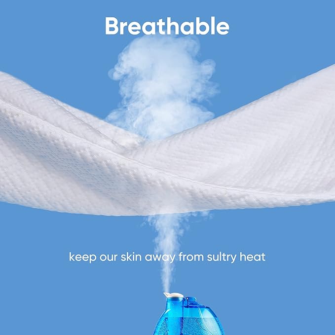 Hanherry 100% Waterproof Mattress Protector Twin Size, Mattress Cover 3D Air Fabric Cooling Mattress Pad Cover Smooth Soft Breathable Noiseless, 8''-21'' Deep Pocket