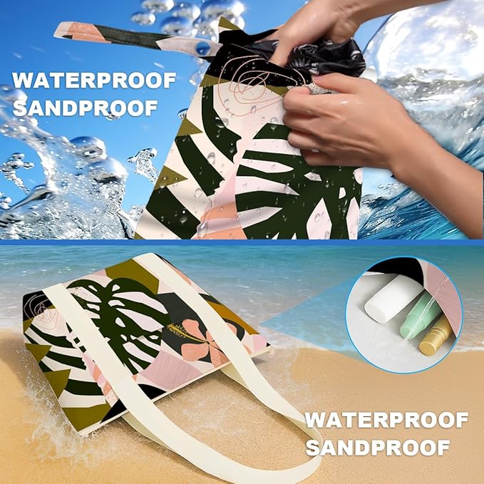 Beach Bags Wet Bag for Swimsuit Tote Bag for Friends Travel Gifts, Aloha Bags Waterproof Vacation Essential