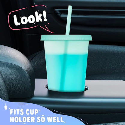 Meoky Plastic Cute Cold Cups