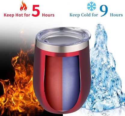 12oz/4 Pack Wine Tumbler Glasses