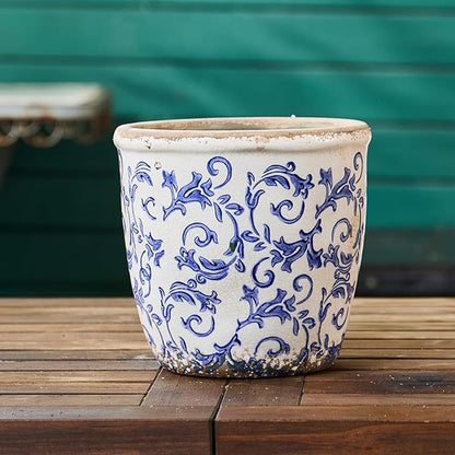 Vintage Ceramic Planter Without Drainage Hole, 6.5 Inch