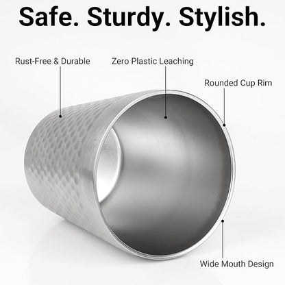 Adorila 10oz Stainless Steel Cups 4 Pack