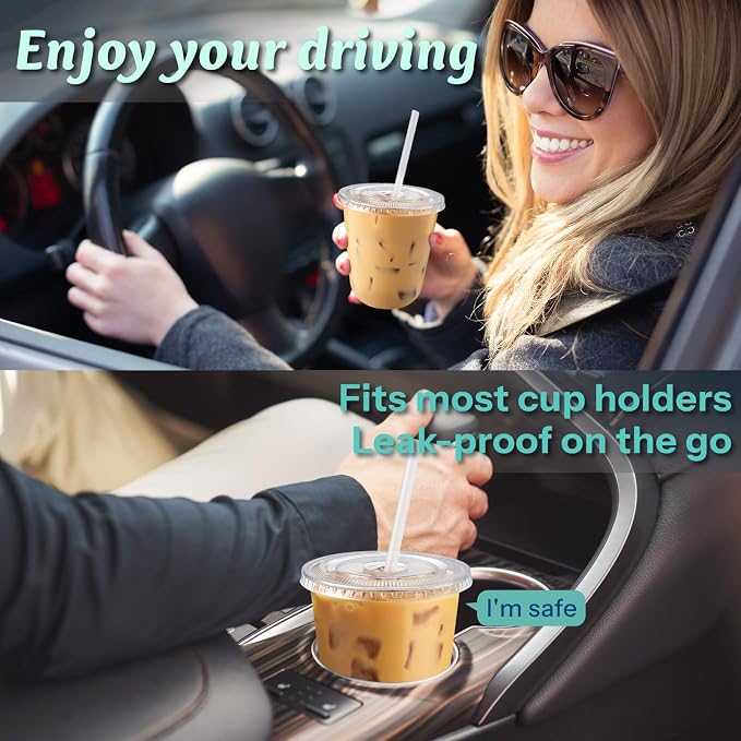 Homestockplus 100 Pack 12 oz BPA-Free Clear Plastic Cups